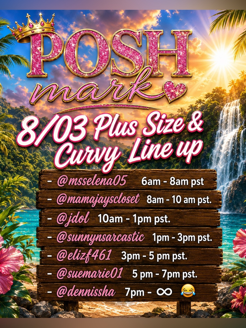 Plus Size & Curvy Share Show 🚂 Sign in Flyer 3 hours Slots Available ❤️